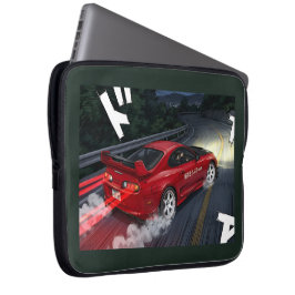 Retro-JDM-MK4-Supra-Drift-Anime-Stil-Laptop-Hülle Laptopschutzhülle
