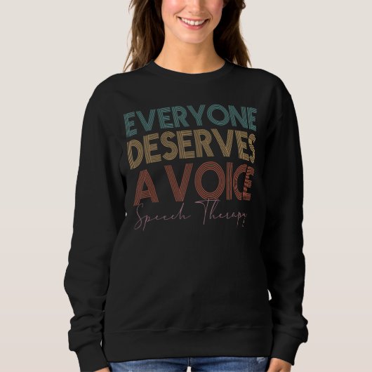Retro Jeder verdient eine Sprachsprache Pa Sweatshirt (Vorderseite)