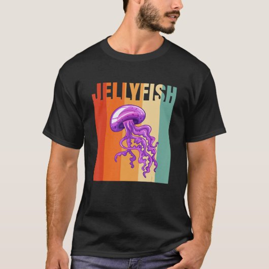 Retro Jellyfish 1 T-Shirt (Vorderseite)