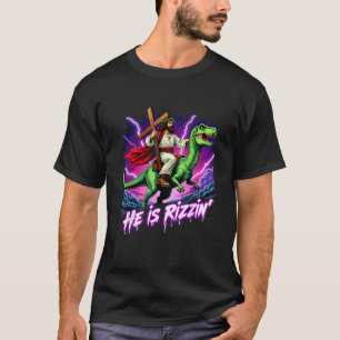 Retro Jesus Christlich, dass er Rizzin reiten T Re T-Shirt