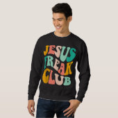 Retro Jesus-Freak Club Bible Verse Jesus-Lover Emp Sweatshirt (Vorne ganz)
