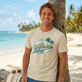 Retro "Jesus Lieben You" Hawaiianischer T - Shirt