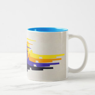 Retro Jet Age Silohuette Tasse
