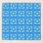 Retro Jet Set Blue Trellis Chiffon Scarf Schal<br><div class="desc">Mit diesem Retro Jet Set Blue Trellis gemusterter Chiffonschal können Sie sich in den modernen Palmsprings der Mitte des Jahrhunderts entspannen. Es wurde von Vintagen Betonbrise-Blöcken inspiriert. Die dekonstruierte Architektur der 50er Jahre verleiht dem Alltag ein schnelles Designgefühl.</div>