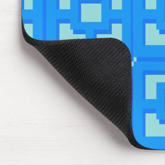 Retro Jet Set Blue Trellis Mousepad (Ecke)