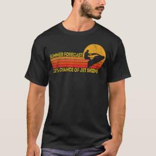 Retro Jet Ski 100 Chance Jetskiing Jet Skier Vi T-Shirt