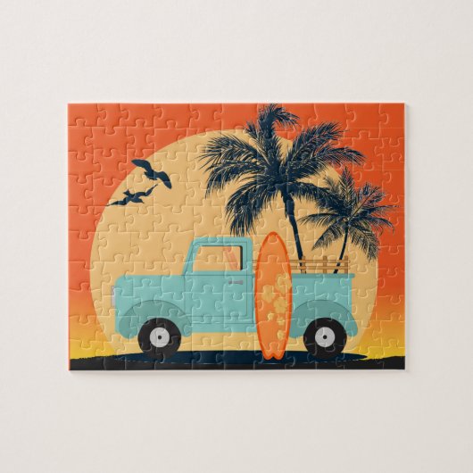 Retro Jigsaw Puzzle surfen (Horizontal)