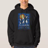 Retro Jiminy Peak Ski Sunset Hoodie (Vorderseite)