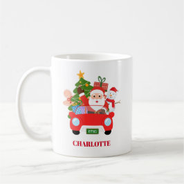 Retro Jingle And Mingle Christmas Santa Red Kaffeetasse