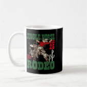 Retro Jingle Horse Rodeo Christmas Funny Western C Kaffeetasse (Links)