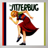 Retro-Jitterbug-Tanzplakatbild Poster (Vorne)