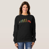 Retro Jiu Jitsu Evolution für Jiu Jitsu-Praxis Sweatshirt (Vorne ganz)