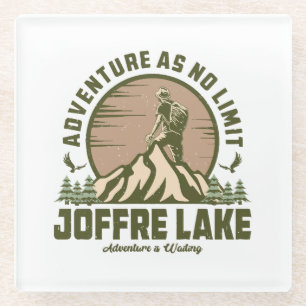 Retro Joffre Lake Wanderung Glasuntersetzer