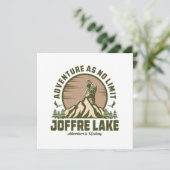 Retro Joffre Lake Wine (Stehend Vorderseite)
