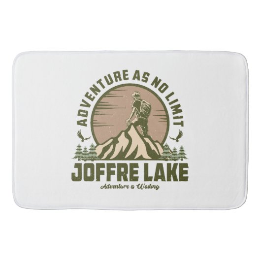 Retro Joffre Lake Wine Badematte (Vorderseite)