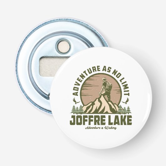 Retro Joffre Lake Wine Flaschenöffner (Vorderseite)