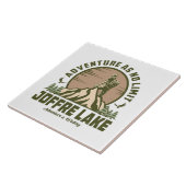 Retro Joffre Lake Wine Fliese (Seite)