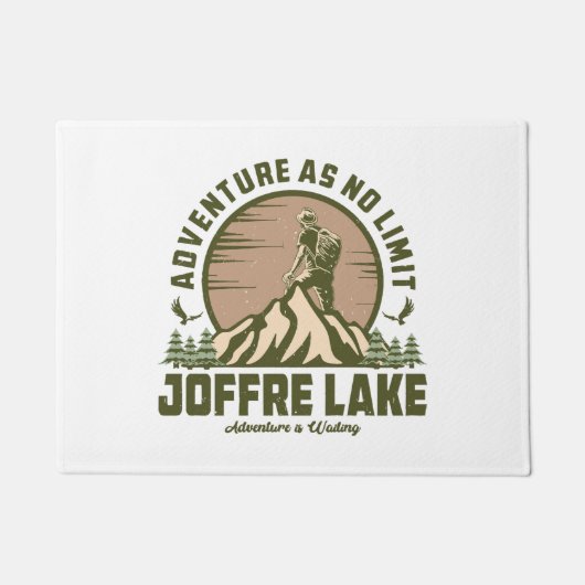 Retro Joffre Lake Wine Fußmatte (Vorderseite)