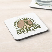 Retro Joffre Lake Wine Getränkeuntersetzer (Linke Seite)