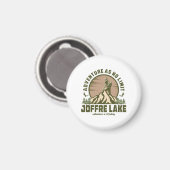 Retro Joffre Lake Wine Magnet (Vorderseite/Rückseite)