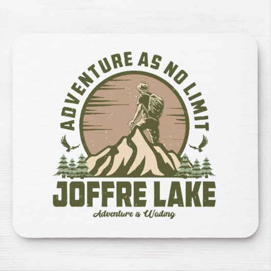 Retro Joffre Lake Wine Mousepad (Vorne)