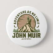 Retro John Muir Hike Button (Vorderseite)