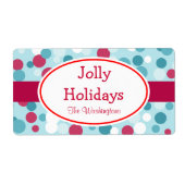 Retro Jolly Holidays Labels (Vorne)