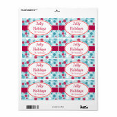 Retro Jolly Holidays Labels (Vorne)