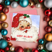 Retro Jolly Santa Weihnachten Weihnachtskarte auße
