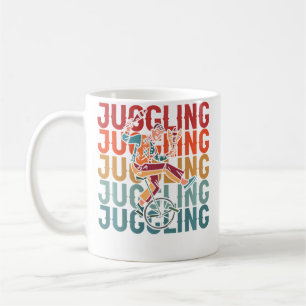 Retro Jongleur Zirkus - Jonglagekünstler Vintage J Kaffeetasse