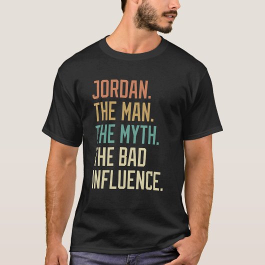 Retro Jordan den Mann Der Mythos Der schlechte Ein T-Shirt (Vorderseite)