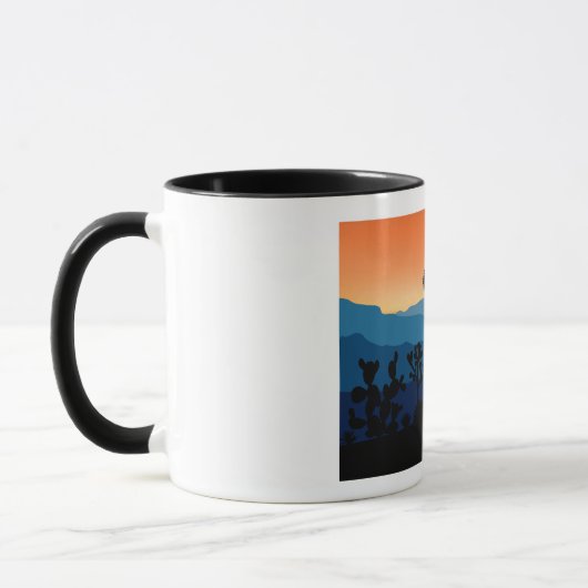 Retro Joshua Tree Nationalpark Wüste Camping Tasse (Links)