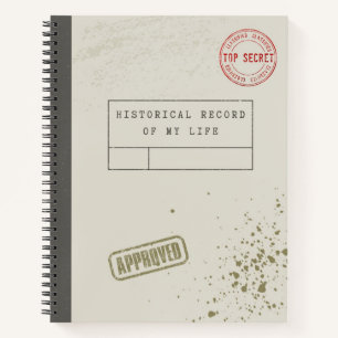 Retro-Journal-Notizbuch Notizblock