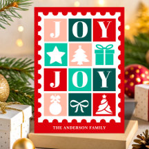 Retro-Joy-Weihnachtspoststempel