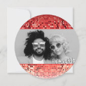 Retro Joyful Vibes Disco Ball Weihnachten Foto (Vorderseite)