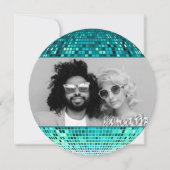 Retro Joyful Vibes Disco Ball Weihnachten Foto (Vorderseite)