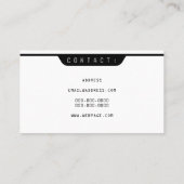 Retro-Joypad-Controller sieht gelb aus Visitenkarte (Rückseite)