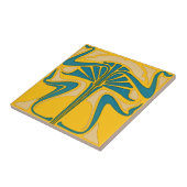 Retro-Jugendstil-Blumenornament Fries Muster Fliese (Seite)