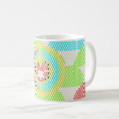 Retro-Jugendstil-Muster Kaffeetasse (VorderseiteRechts)