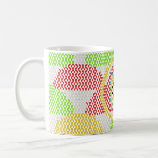 Retro-Jugendstil-Muster Kaffeetasse (Links)