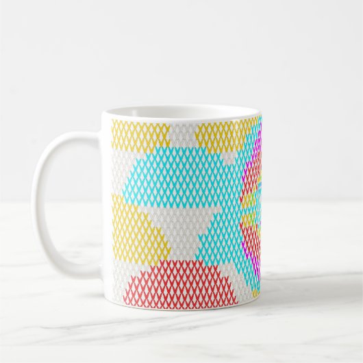 Retro-Jugendstil-Muster Kaffeetasse (Links)