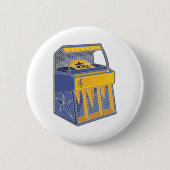 Retro Jukebox Button (Vorderseite)