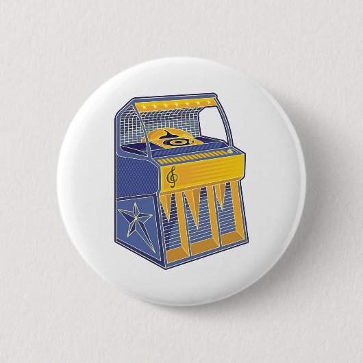 Retro Jukebox Button (Vorderseite)