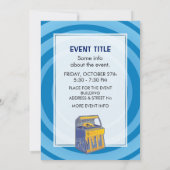 Retro Jukebox Einladung (Rückseite)