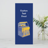 Retro Jukebox Einladung (Stehend Vorderseite)