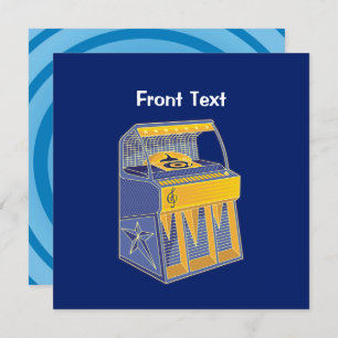 Retro Jukebox Einladung