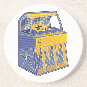 Retro Jukebox Getränkeuntersetzer