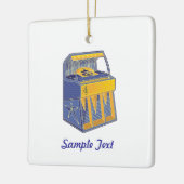 Retro Jukebox Keramikornament (Links)