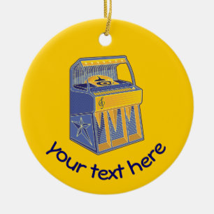 Retro Jukebox Keramikornament