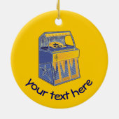 Retro Jukebox Keramikornament (Hinten)